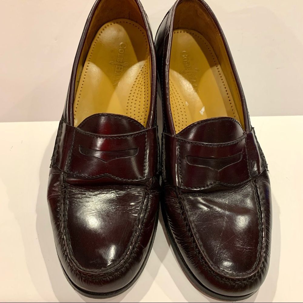 Cole Haan Burgundy Penny Loafers 12D - Picture 2 of 12